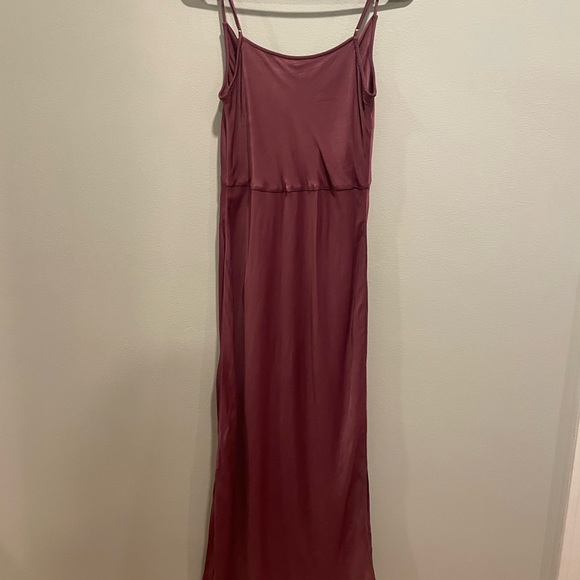 Anthropologie Plum Midi Silk Slip Dress size Small - Picture 9 of 11